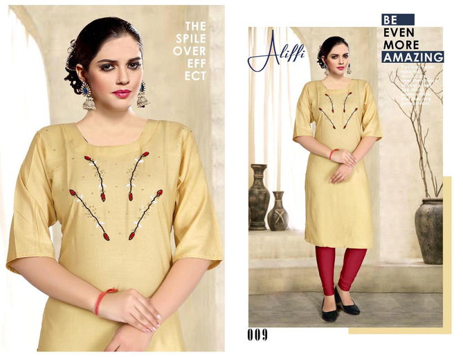 Aliffi By Moksha Designer Kurtis Catalog